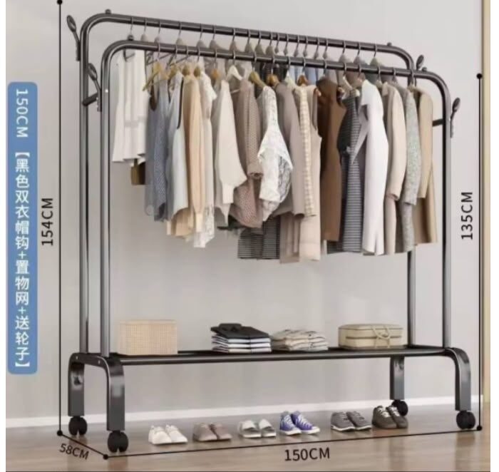 Double the Space, Zero the Clutter: The Ultimate Heavy-Duty Dual Garment Rack