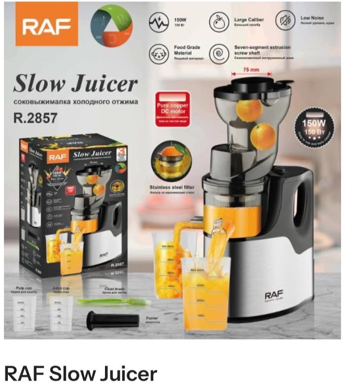 Squeeze Every Drop of Goodness: Master Freshness with the RAF Slow Juicer