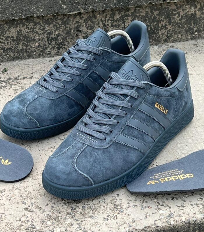 Adidas Originals Gazelle Suede Sneakers – Slate Blue / Dark Steel