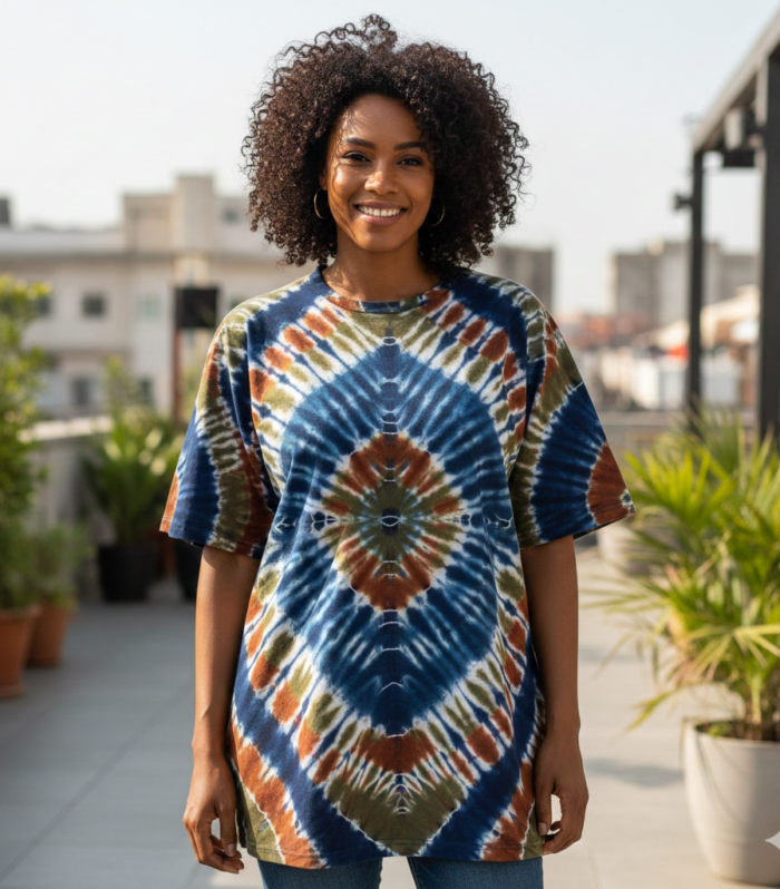 Bold Heritage Adire Tie-Dye T-Shirt