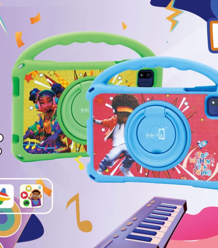 BèBé-TAB Kids Educational Android Tablet with Shockproof Case & Stand