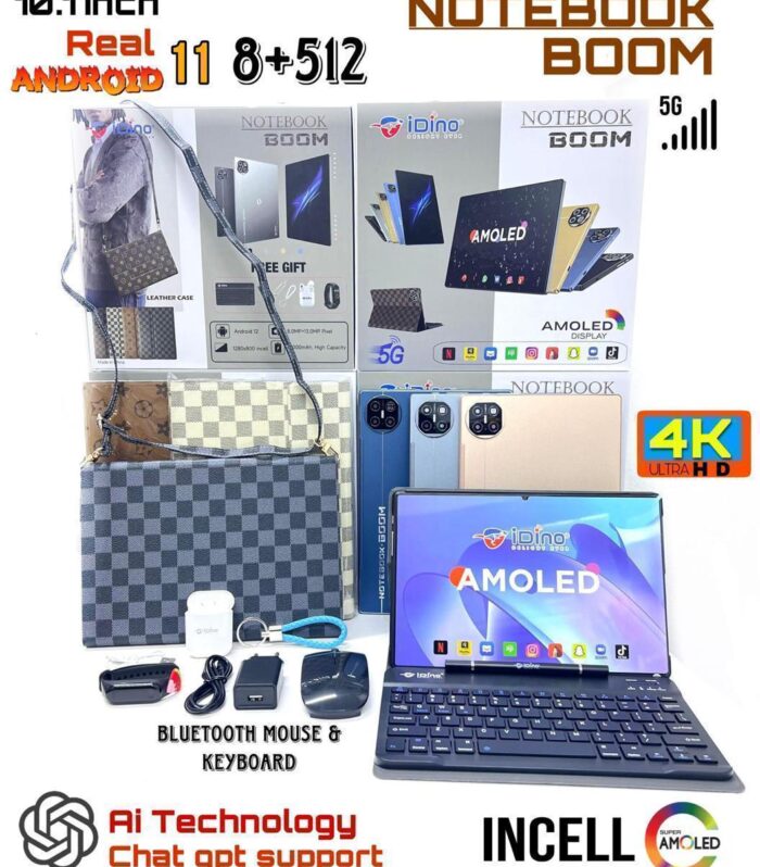 iDino Notebook Boom 10.1” Android Tablet – 8GB RAM