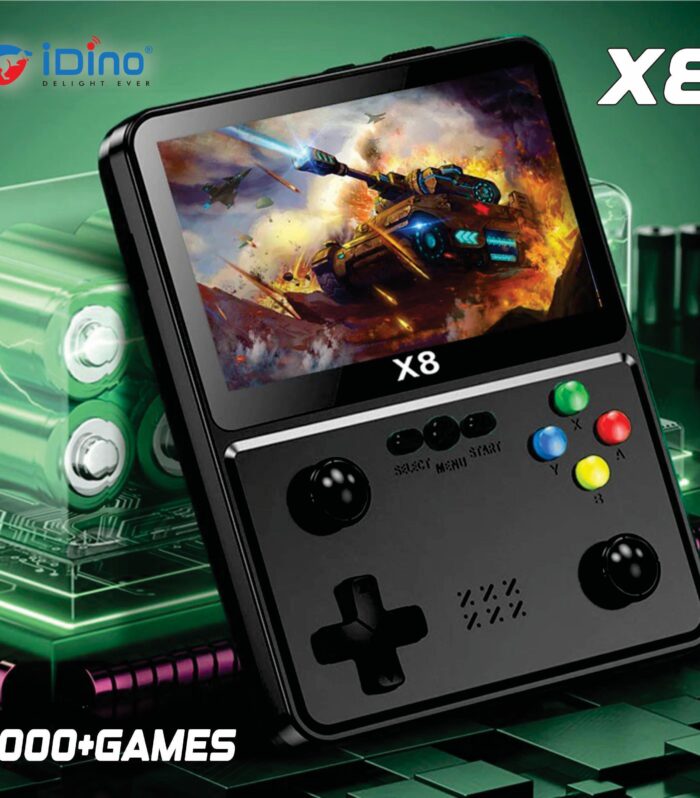 iDino X8 Retro Handheld Video Game Console | 3000+ Classic Games