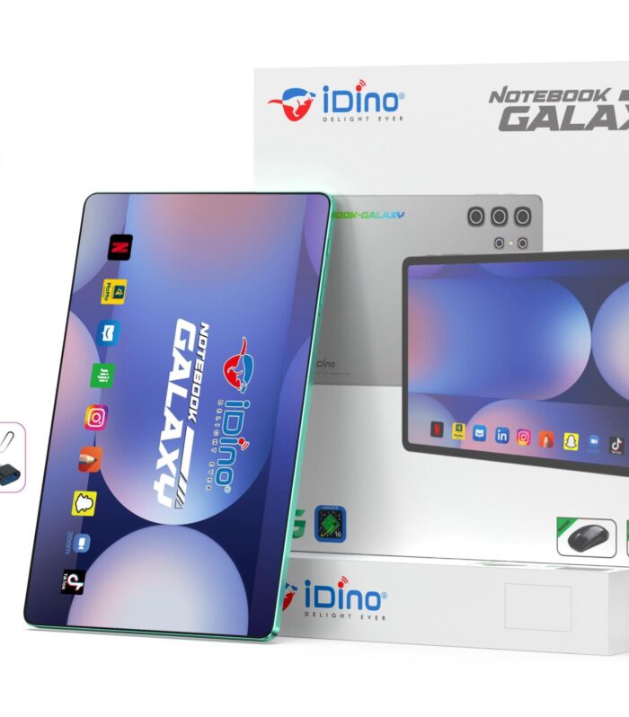 iDino Notebook Galaxy 5G Smart Android Tablet Bundle with Keyboard