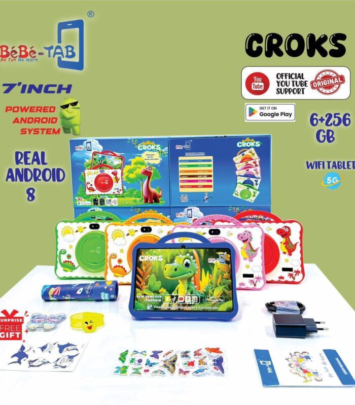 BéBé-TAB CROKS 7-Inch Android Kids Tablet (6GB+256GB, Wi-Fi)