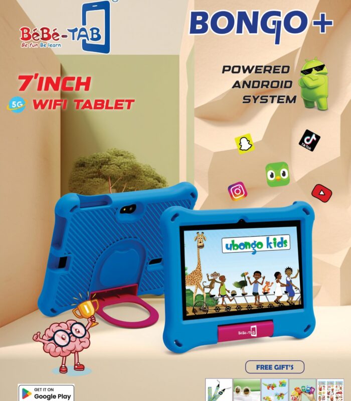 BéBé-TAB Bongo+ 7-Inch Kids Android Tablet with 5G Wi-Fi