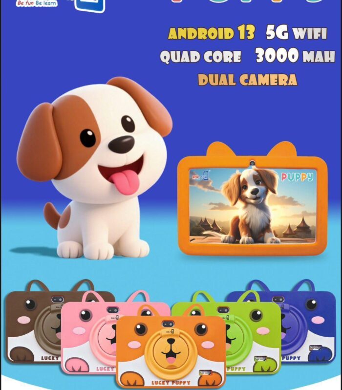 BêBê-TAB Puppy Kids Smart Tablet: Android 13 Educational Android Tablet for Children