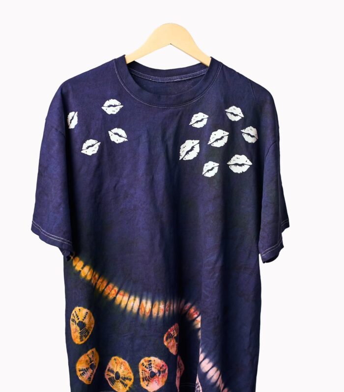 Midnight Kiss Tie-Dye Oversized Tee | Limited Edition Streetwear | Unisex