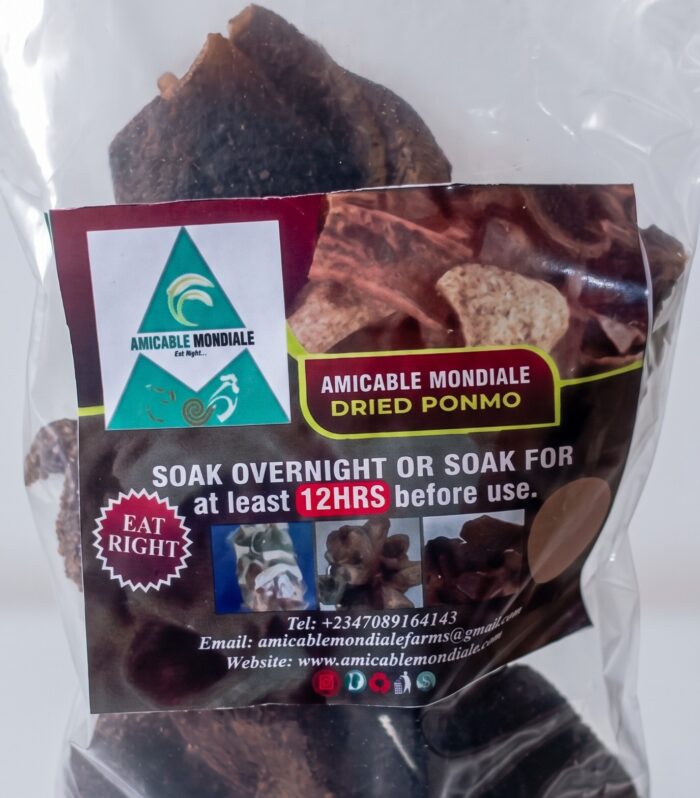 Premium Amicable Mondiale Dried Ponmo (Cow Skin) – Hygienic, Long-Lasting & Authentic Nigerian Culinary Delicacy