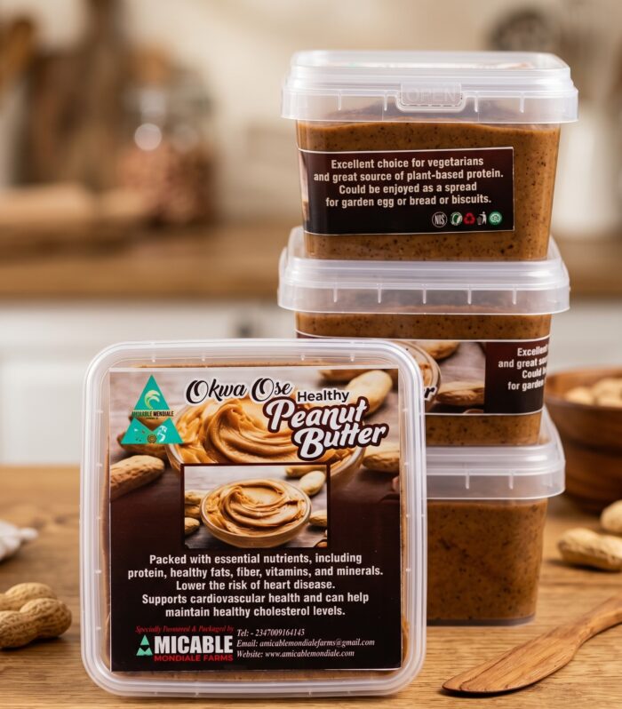 Rich, Natural & Nutrient-Dense: Experience Okwa Ose Healthy Peanut Butter (High Protein, Plant-Based)