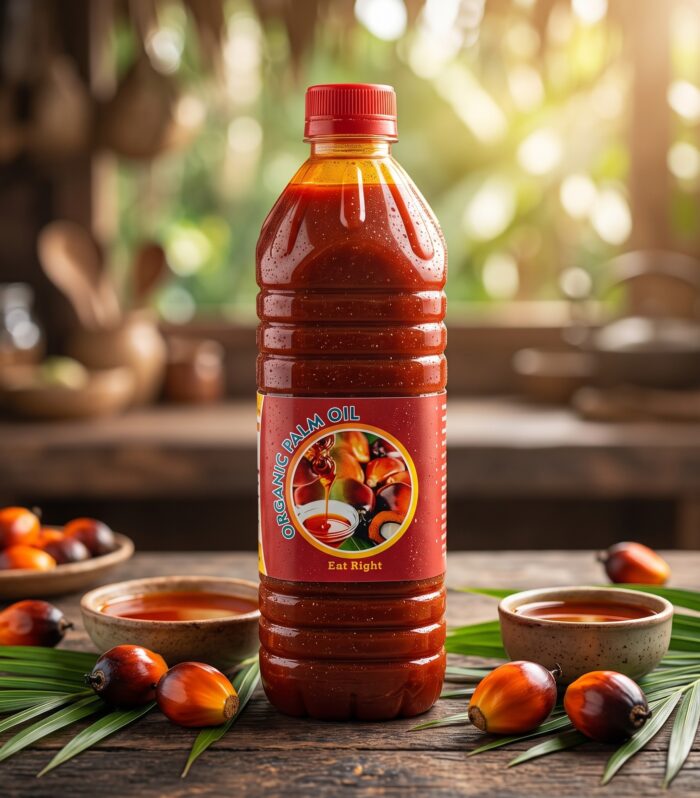 Premium Natural Cooking: Pure Organic Palm Oil – Healthy & Nutrient-Rich (1L)