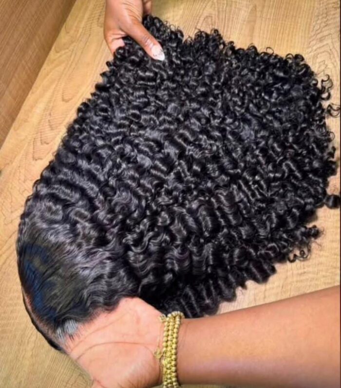 Premium Deep Wave Curly Human Hair Lace Wig