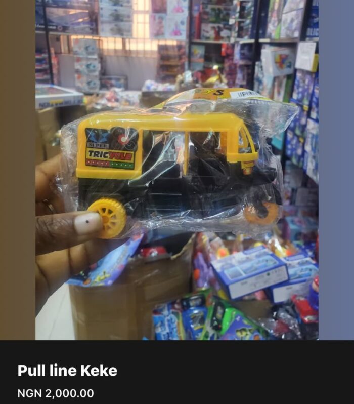 Mini Pull-String Keke Napep Toy Vehicle – High-Speed Fun for Kids