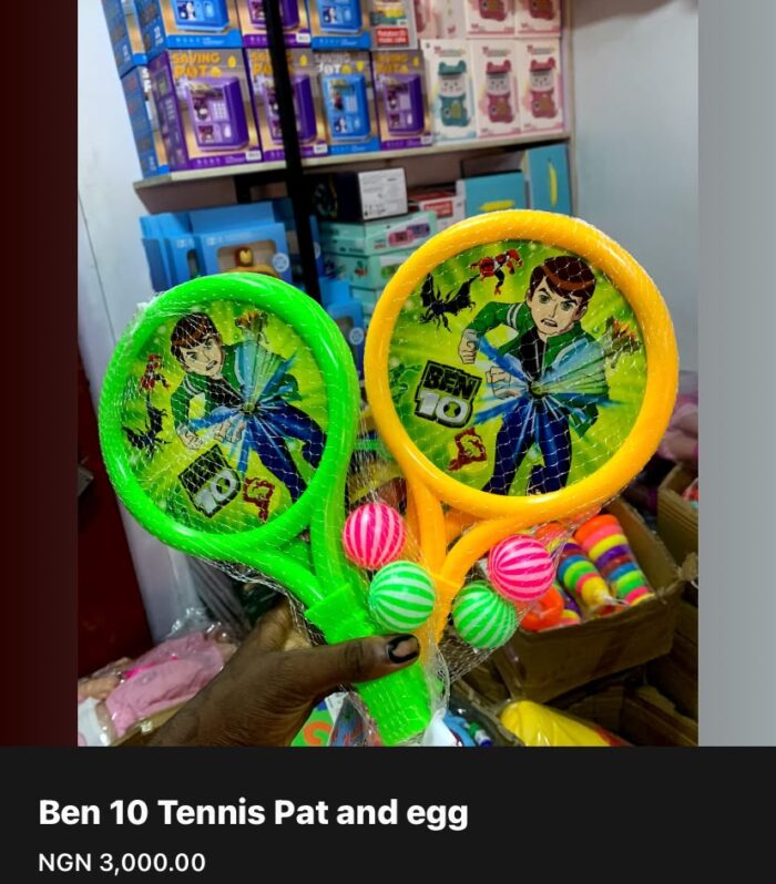 Ben 10 Kids Racket Toy Set with Lightweight Balls – Fun Outdoor & Indoor Sports Game Set