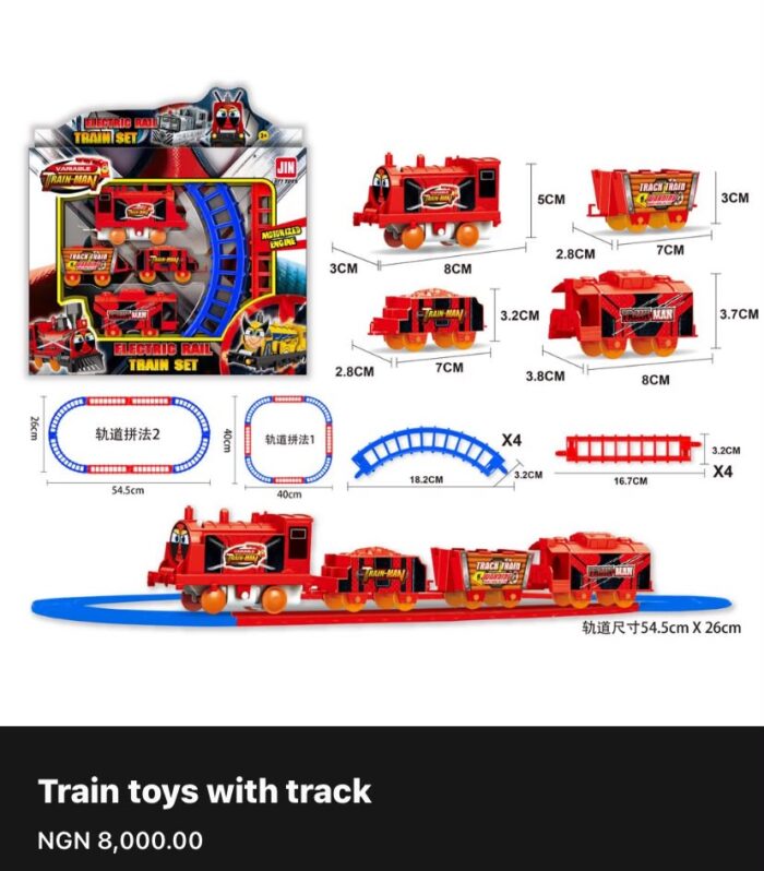 Electric Rail Train Set for Kids – Motorized Toy Train with Track