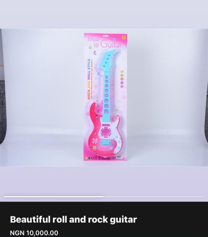 Kids Rock & Roll Electronic Toy Guitar – Fun Musical Lights & Sound Toy for Toddlers & Young Rockstars
