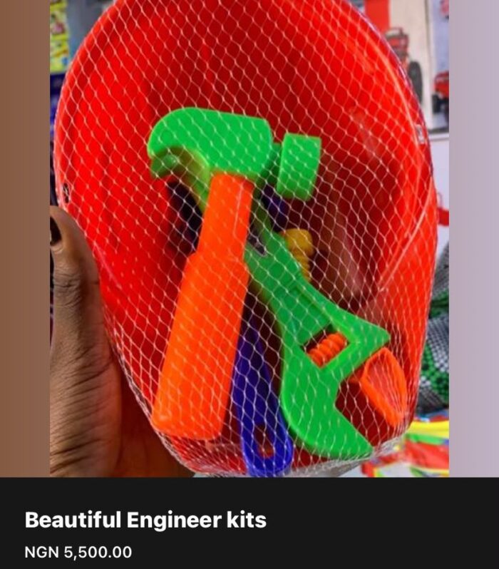 Kids' Engineer Tool Set with Safety Helmet – Creative Pretend Play Builder Kit