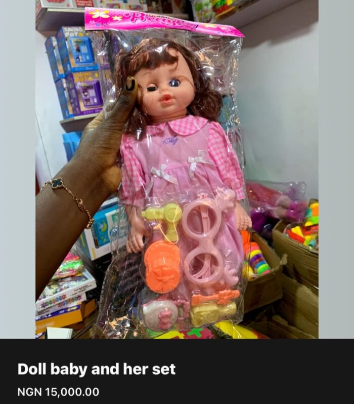 Cute Pretty Baby Doll Set with Beauty & Styling Accessories for Kids