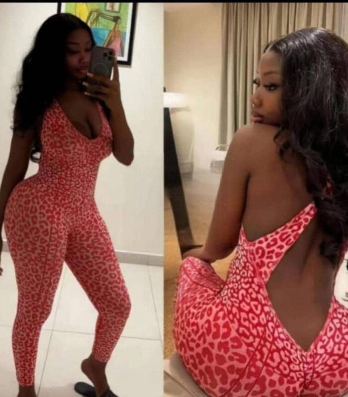 Sultry Coral Leopard Backless Jumpsuit