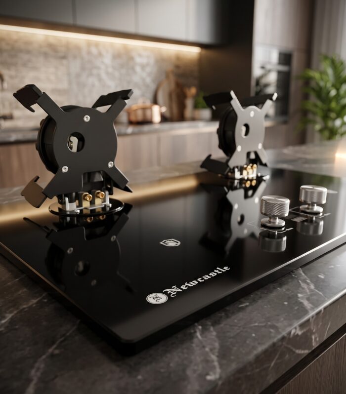 Newcastle Premium 2-Burner Built-In Gas Cooktop – Sleek Tempered Glass & High-Efficiency Performance