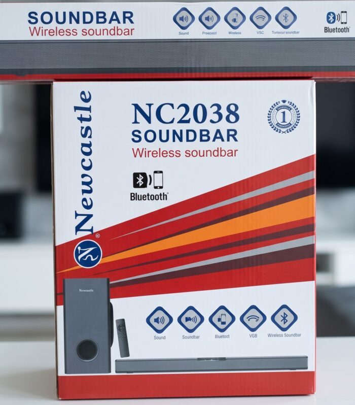 Elevate Your Home Entertainment with the Newcastle NC2038 Wireless Soundbar with Subwoofer