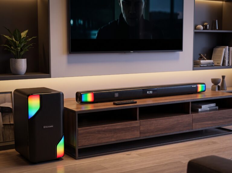 Newcastle NC2053 Wireless Soundbar with Subwoofer – Immersive Home Theater Surround Sound, Bluetooth & Multi-Input Connectivity