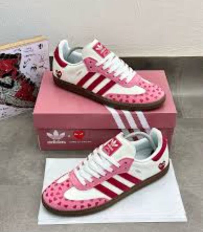 Adidas Samba OG "Valentine's Day" / Heart Print Sneakers