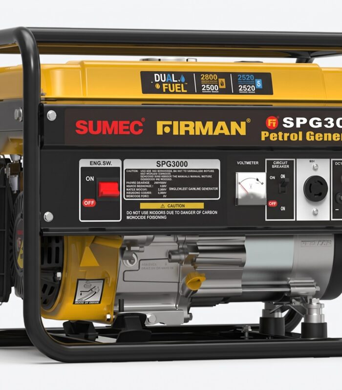 SUMEC FIRMAN SPG3000 Dual Fuel & Petrol Generator | 2800W Start / 2500W Running Recoil Generator