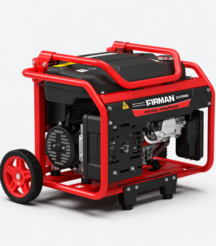 FIRMAN 2.8kW Petrol Generator (ECO3990ES) – Electric Start, Semi-Silent Power Generator with Wheels & Battery