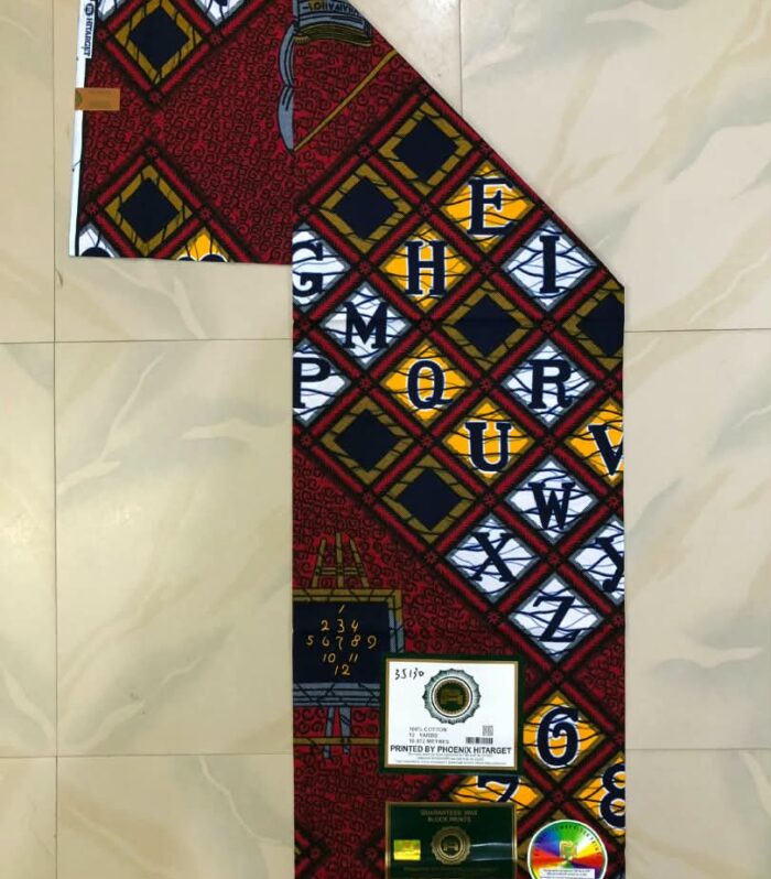 Elevate Your Style with Thryve Platforms: Premium African Alphabet & Geometric Print Fabric