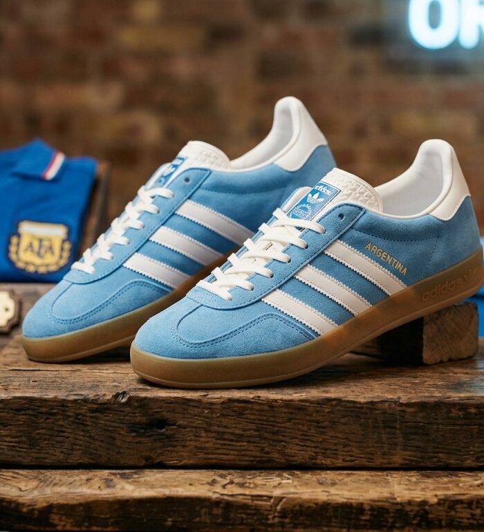 Adidas Originals Gazelle ‘Argentina’ - Sky Blue Suede Sneakers